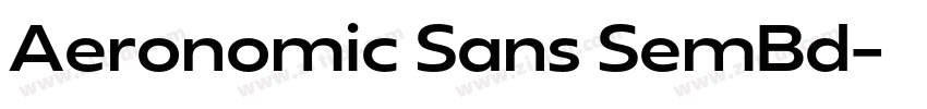 Aeronomic Sans SemBd字体转换 Aeronomic Sans SemBd字体转换
